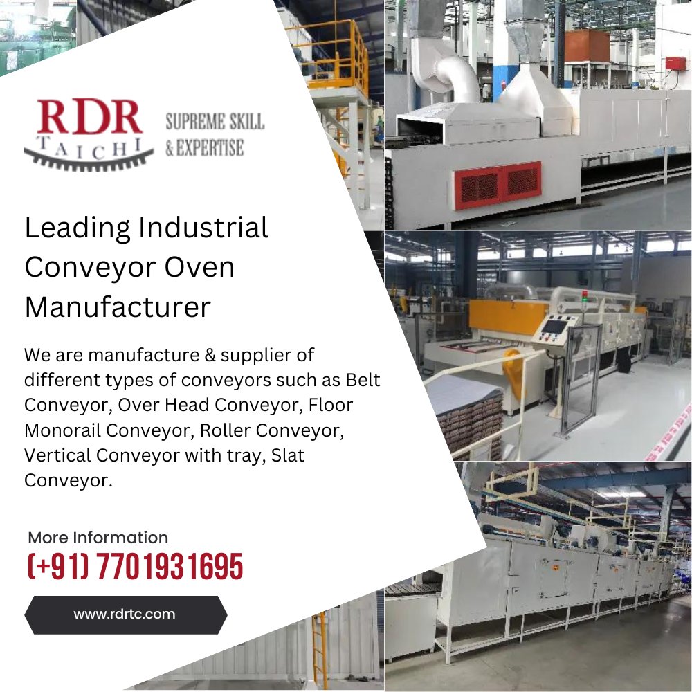 RdrTaichi's tweet photo. We are manufacture &amp; supplier of different types of conveyors such as Belt Conveyor, Over Head Conveyor, Floor Monorail Conveyor, Roller Conveyor, Vertical Conveyor with tray, Slat Conveyor.
Call Us: (+91) 7701931695
Mail Us: info@rdrtc.com
Visit: https://t.co/2VclDQT0i6 https://t.co/neQsUHSub1
