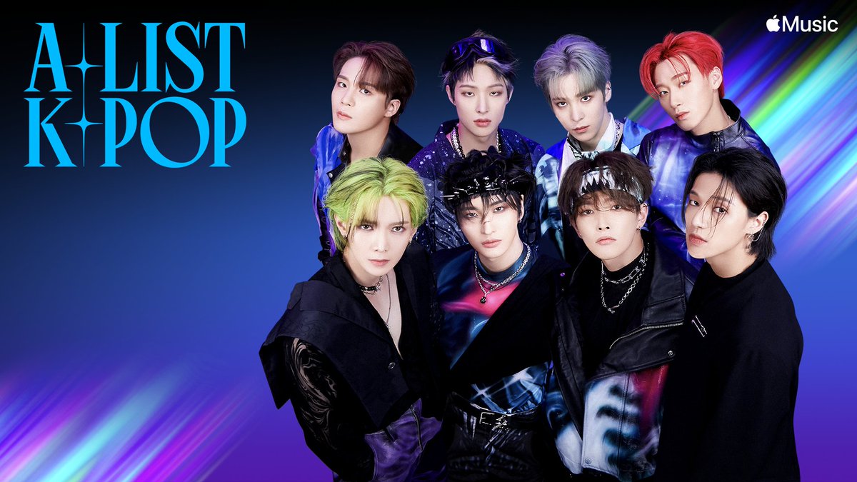 [📷] Apple Music A-List: K-POP PLAYLIST COVER ⠀ Check out ATEEZ on the cover of A-List: K-Pop and stream Crazy Form with Spatial Audio! @AppleMusic ⠀ 🔗 apple.co/alistkpop ⠀⠀ #WILL #미친폼 #Crazy_Form #ATEEZ #에이티즈