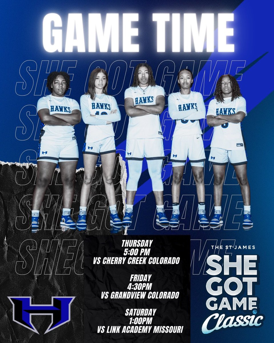 Come out and support the Lady Hawks in the She Got Game Classic in Mansfield! #HPND