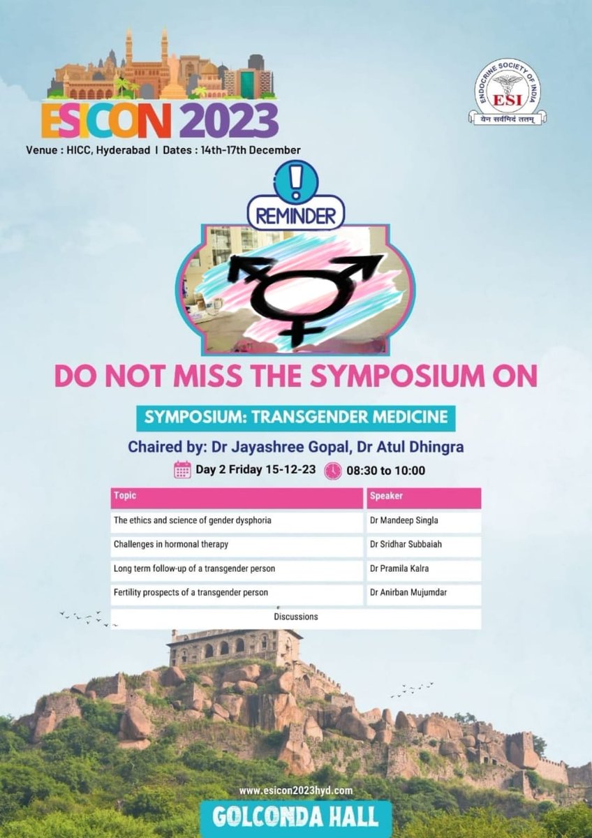 #hormonalhealth #transgenderawareness #endthestigma #endocrinology #healthylifestyle #medicalconference #doctors 🇮🇳 #medicine #goodvibes #pediatrics #hormones #glucocrinology #stressbuster 😊🎼🏆🌾 

esicon2023hyd.com

@dr_rsantosh @SAFES_endocrine @SanjayKalraDr1 @sahayrk