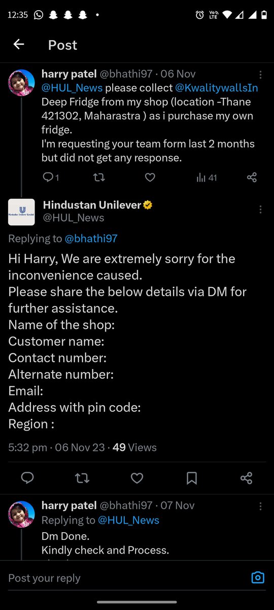 bhathi97's tweet photo. @HUL_News This Is my Request.
If your team did not contact me within 10 Days. I can sell Ur assets to someone else.
Thank you. https://t.co/ROIQ9Yn5mh
