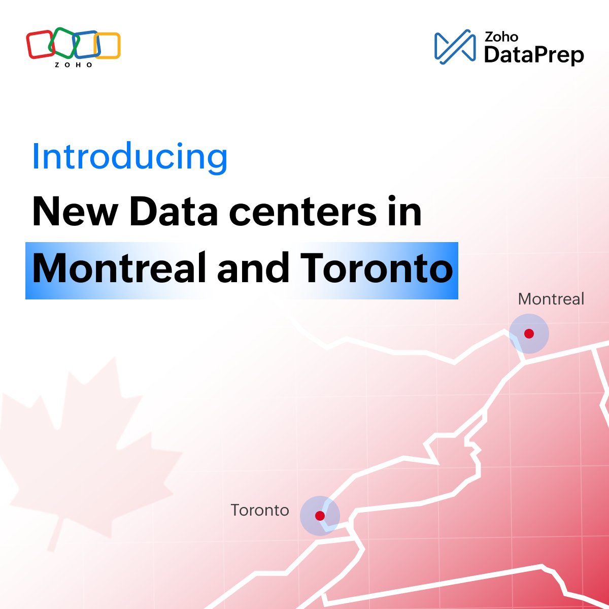 📍 Big news for our Canadian clients! Our Data Preparation tool expands its reach with new data centers in Toronto and Montreal. Enjoy enhanced data localization benefits, keeping your data within Canadian borders for unparalleled security. #DataSecurity #DataPreparation