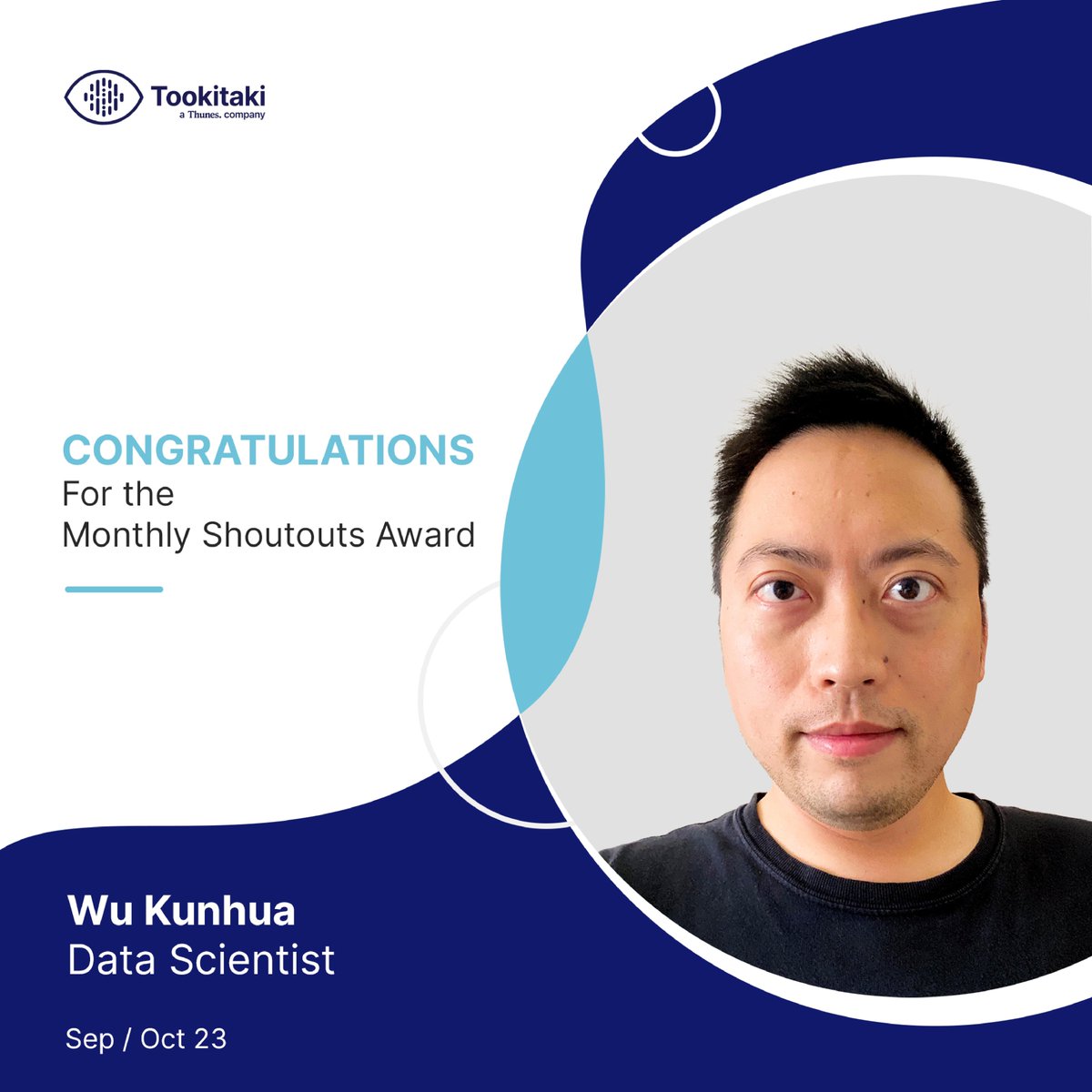 tookitaki's tweet photo. Congratulations to Kunhua Wu and Tushar patle for winning the Monthly Shoutout Award and Sravani Satpathy for winning the Team Champion Award at Tookitaki!
We are so happy to have you and your wonderful contributions!

#LifeAtTookitaki #MonthlyAwards https://t.co/ZWKmOwdkLh