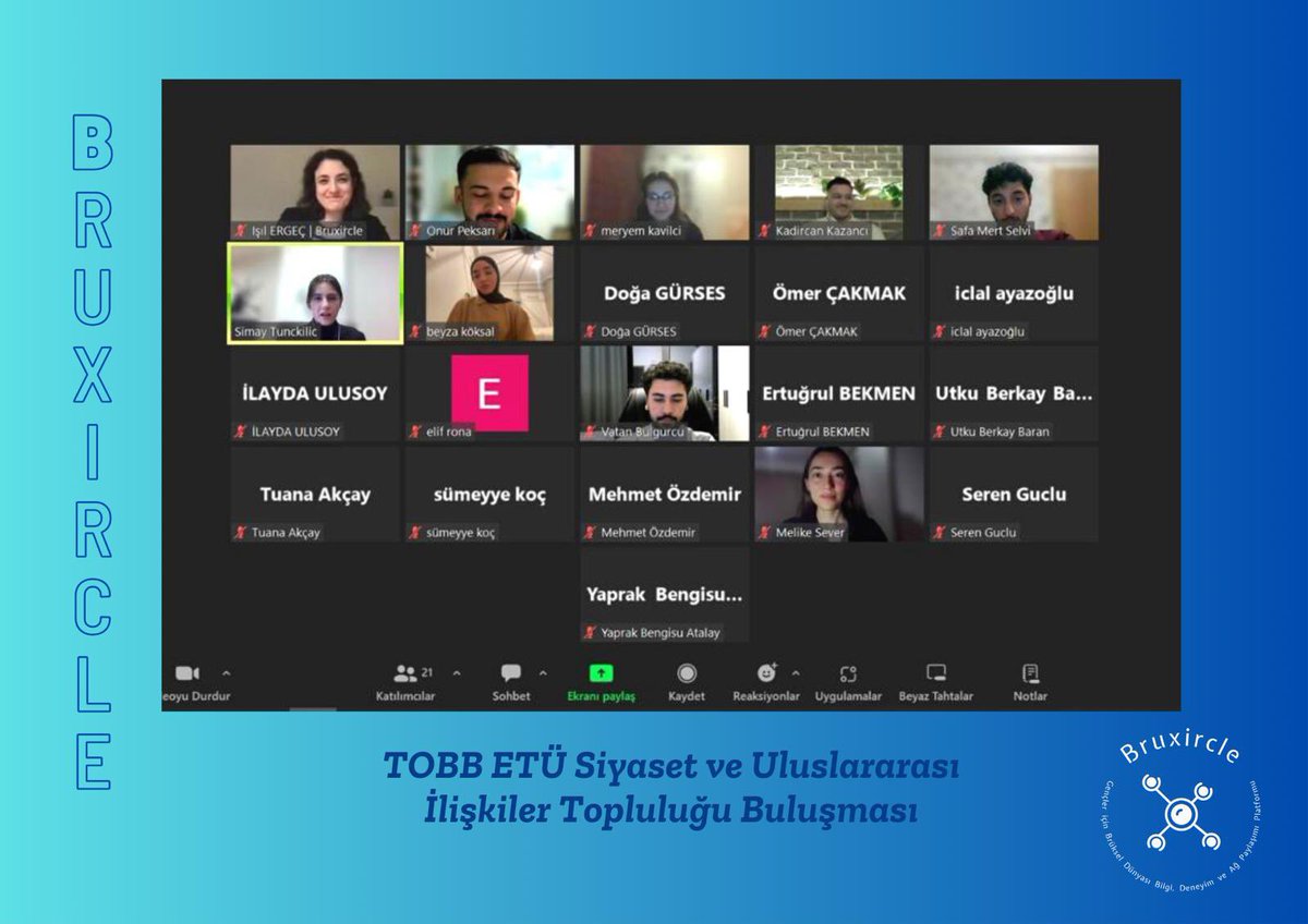 #Bruxircle, üniversite öğrencileriyle bir araya gelmeyi sürdürüyor!

<a href="/etusuit/">TOBB ETÜ SUİT</a>’in ev sahipliğinde gerçekleştirilen etkinlikte #Avrupa’da🇪🇺 ve #Belçika’da🇧🇪 T.C vatandaşlarına🇹🇷 yönelik yüksek lisans, burs ve kariyer olanakları hakkında bilgi ve deneyimlerimizi paylaştık.