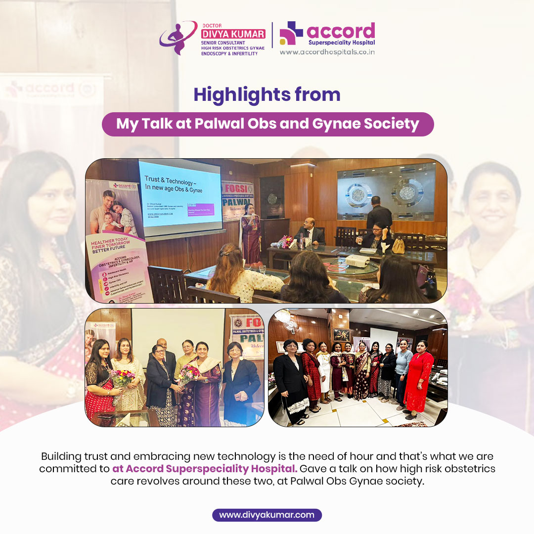 Empowering minds and shaping the future of women's health! 🌟 Grateful for the opportunity to share insights and expertise at the Palwal Obs and Gynae Society.

#gynecologist #drdivyakumar #pregnancy #accordhospitalfaridabad #MedicalMilestones #PalwalTalks #ObsGynaeSociety