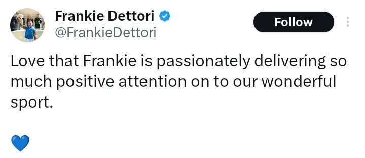 That's not me in bed with another bloke called Frankie