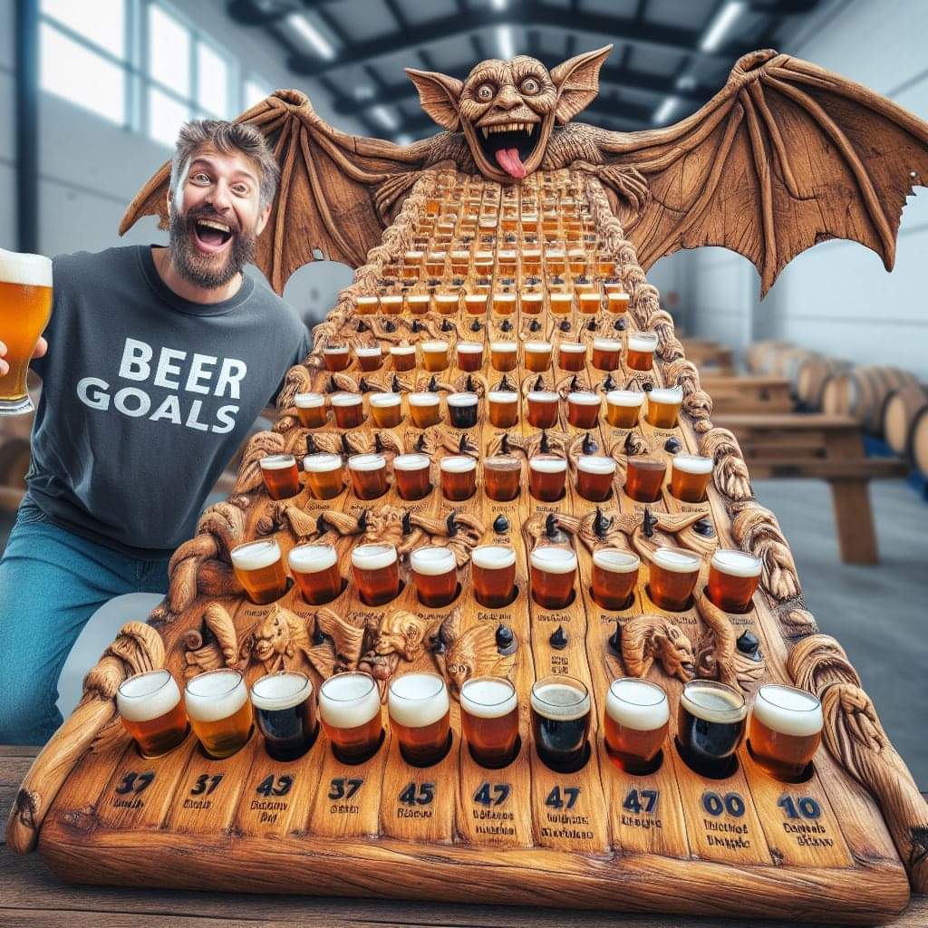 Who wants to drink the Demon Flight with me? It's 100 Beer Tasters. If you can complete it in one sitting it is on the house. Every beer the brewery has ever brewed! #BeerGoals  Cheers! 🍻🍺 #Beer #Beers #CraftBeer #BeerFlight #DemonFlight
