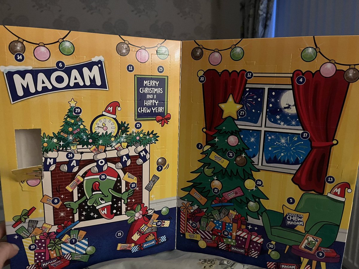 JessD0480's tweet photo. @OfficialMAOAM Imagine opening it though on the first day and nothing being behind the door… son is raging 🤣🤣 https://t.co/LJkmI8h1TO