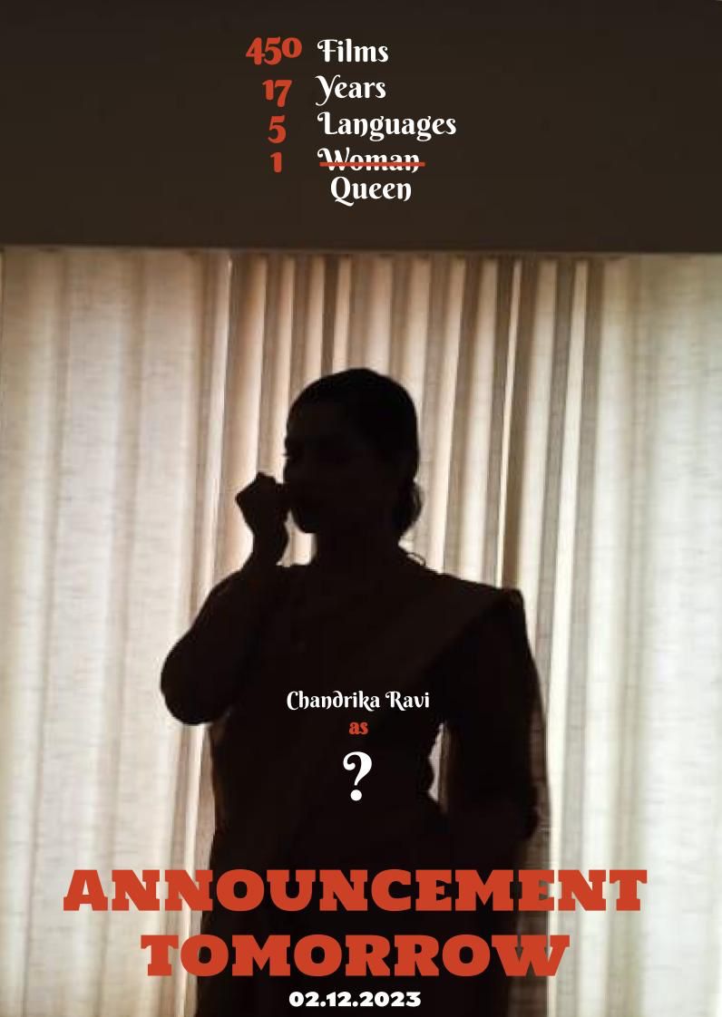 TBO_Updates's tweet photo. #450Films #17Years #5Languages #1Queen

All Set for Official Announcement Tomorrow @chandrikaravi_ as #TheQueen

@stricinemas @jayaram986 https://t.co/xuFnPsMchl