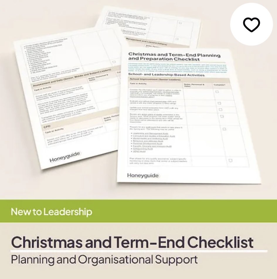 It’s #freebiefriday & 1st #December2023 so it has to be… 🎄
This free Christmas Planning Checklist, to help get your December in order. 
Available here ➡️ honeyguide-sls.co.uk/product-page/c…

#teacher5oclockclub #edutwitter #christmas #christmasplanning #Christmas2023 #countdown #endofterm