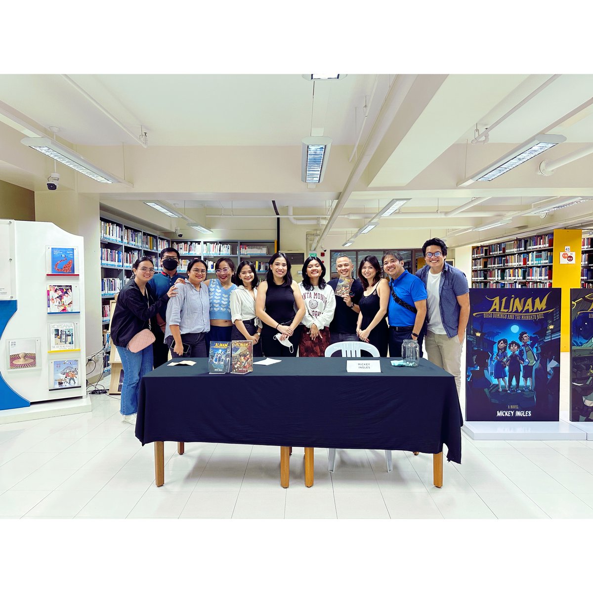 MickeyInglesLaw's tweet image. Second book launch in two days! This time for my novels ALINAM 1 and 2 at the Rizal Library in Ateneo… or Lazir Yrarbil (yes they really did that!).

Get your copies of Alinam 1 and 2 on Shopee, Lazada, or your favorite bookstores now!