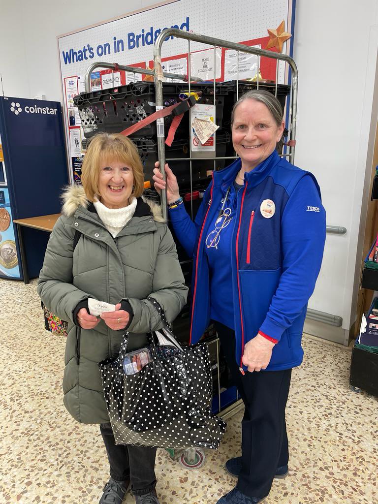 Visit us <a href="/Tesco/">Tesco</a> Bridgend and Maesteg stores!  Up to 2 December, you can donate food and toiletry items as you shop. Helping us provide emergency food parcels for people facing hunger in Bridgend County.