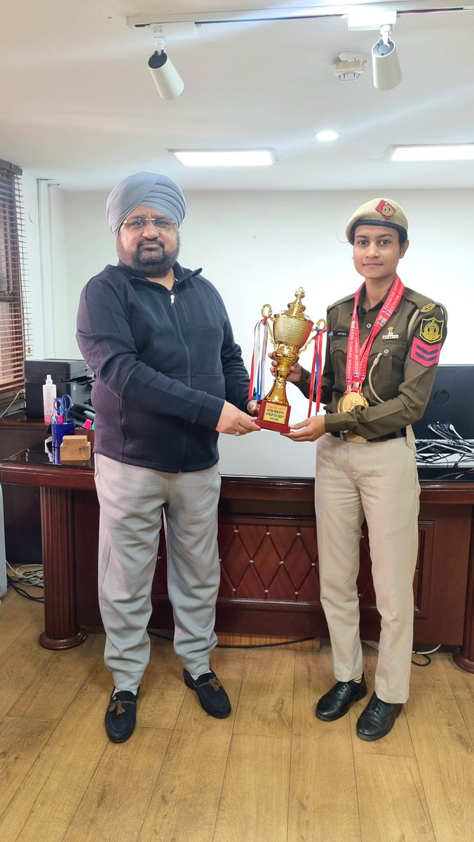 Ms Ritika, Havaldar, DLA won 2 Gold Medals (Open Women 100mts. Race & 200mts. Race) in the new Meet record time of 12.10 sec & 26.00 sec resp. in the Inter-Ministry Athletic Meet 2023-2024 organized at the JLN Stadium, New Delhi on Nov. 22- 24,2023.