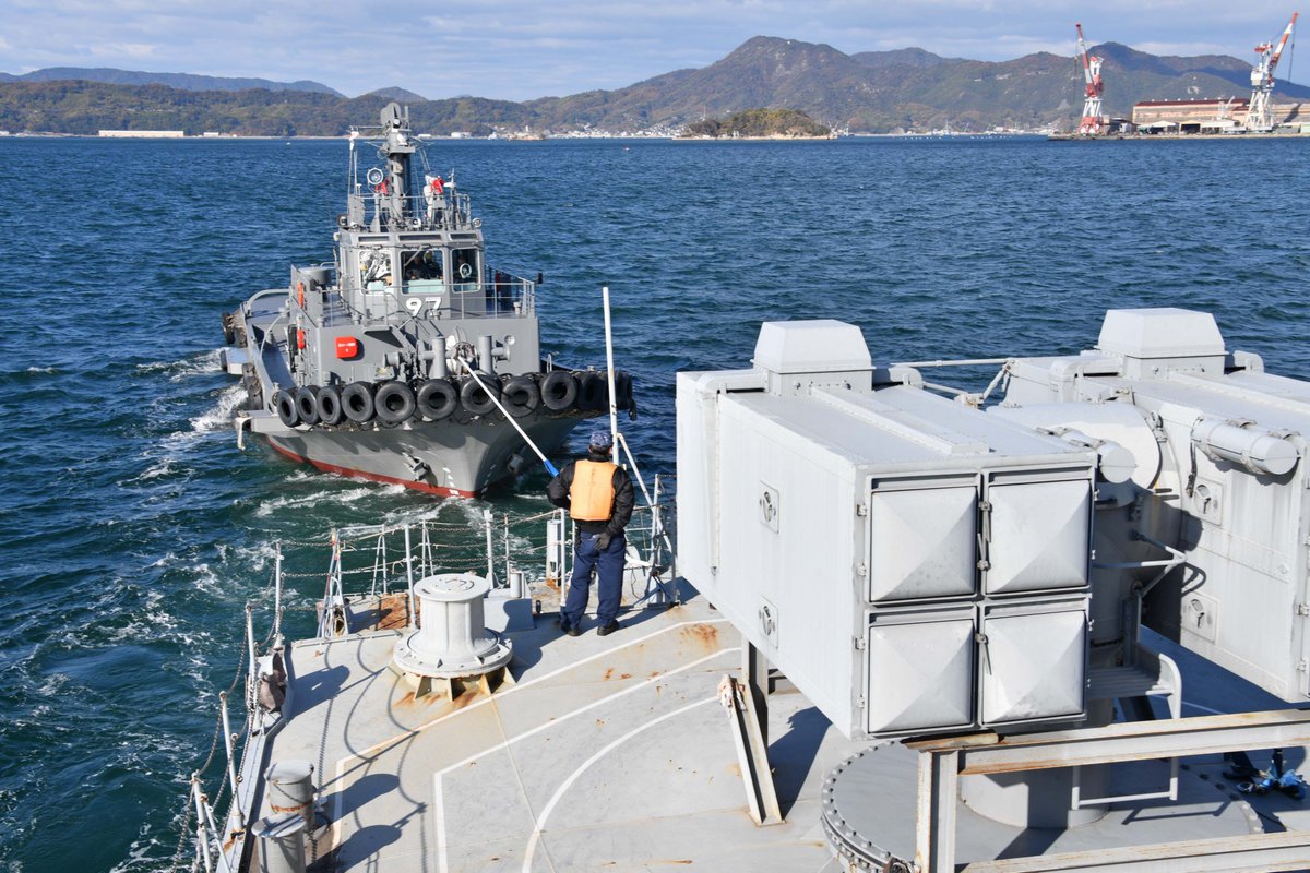 令和5年12月1日(金)、令和3年に除籍した #練習艦「#しまゆき」を呉港務