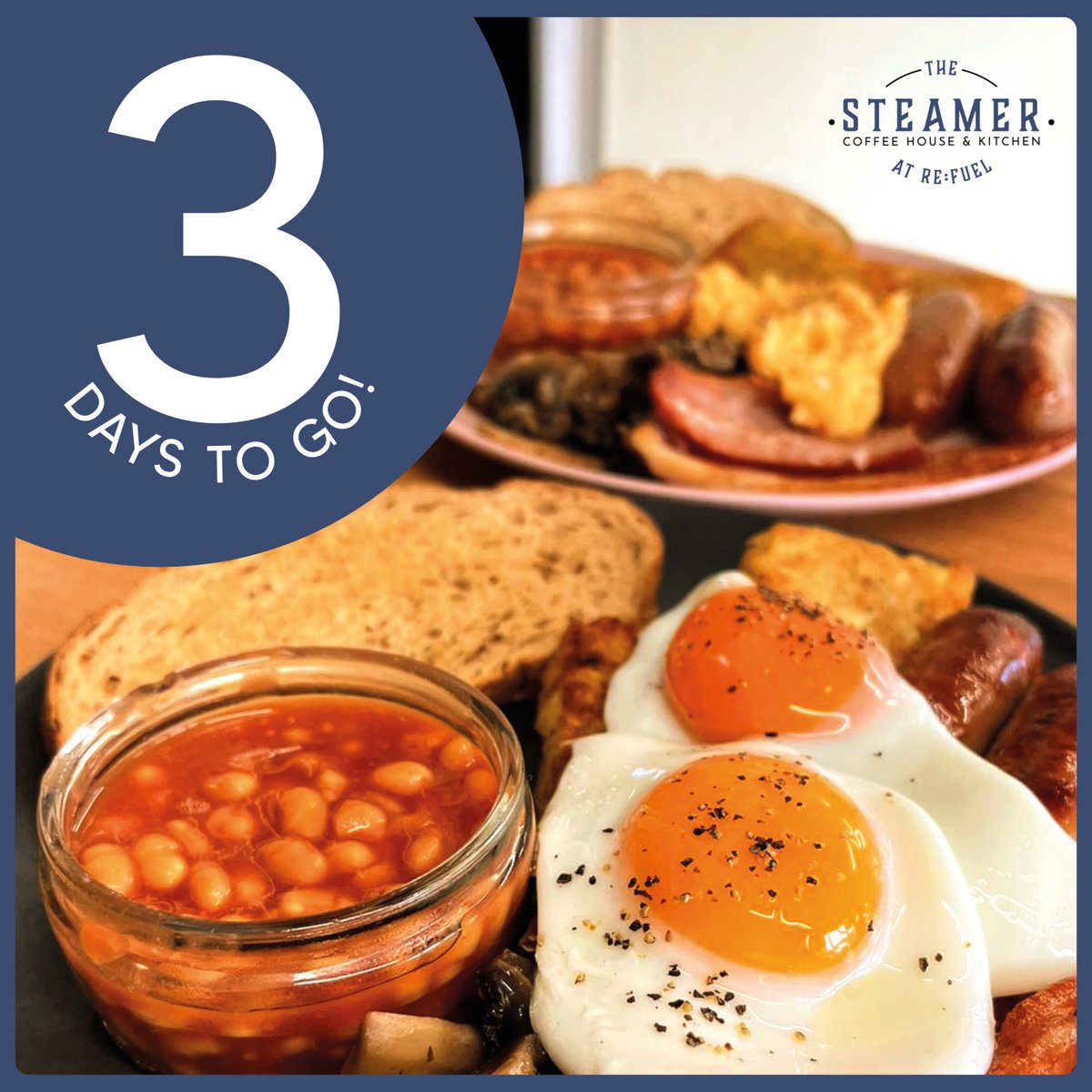 SteamerHouse's tweet photo. 𝟑 𝐃𝐚𝐲𝐬 𝐭𝐨 𝐠𝐨⏰😋🆕

Get ready to cosy up! In just 3 days, we'll unveil our mouthwatering new breakfast &amp; lunch menu designed to warm you up during chilly days. 

Stay tuned for delicious surprises!

Book a table now > https://t.co/KT1fzVrBv4 https://t.co/IdSD1wJ4Nc