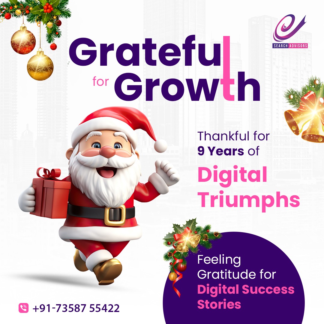esearchadvisors's tweet photo. Thankful for 9 years of digital triumphs 🎉 Here's to many more milestones ahead!⚡️💪🏻
📞Call: 073587 55422
🔔Follow: @esearchadvisors
#Digitalsuccess #digitalmarketing #santaclaus #thanksgiving #DigitalGrowth #SuccessJourney #merrychristmas #christmas2023 #esearchadvisors https://t.co/1RmMcZInwn