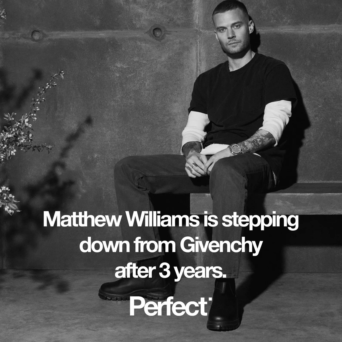 BREAKING: Matthew Williams is leaving Givenchy after 3 years as Creative Director. In a statement released by the brand on Friday afternoon, it was announced his last day will be 31st December 2023. #MatthewWilliams #Givenchy #CreativeDirector #1017Alyx9SM