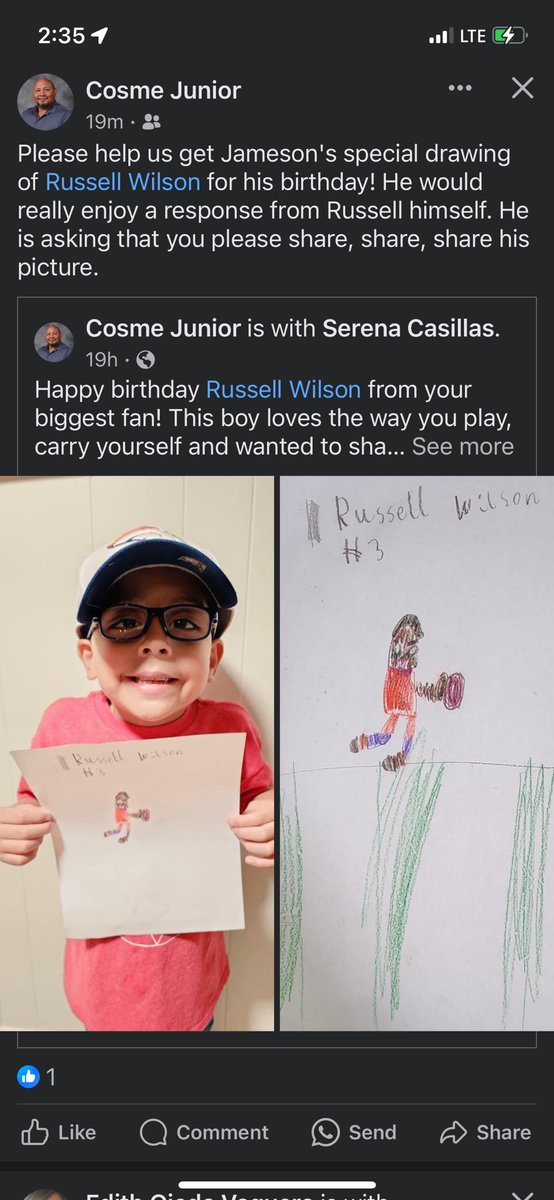 ricgal109's tweet photo. @DangeRussWilson help this kid get a shout out from you. https://t.co/3NTWUTdojB