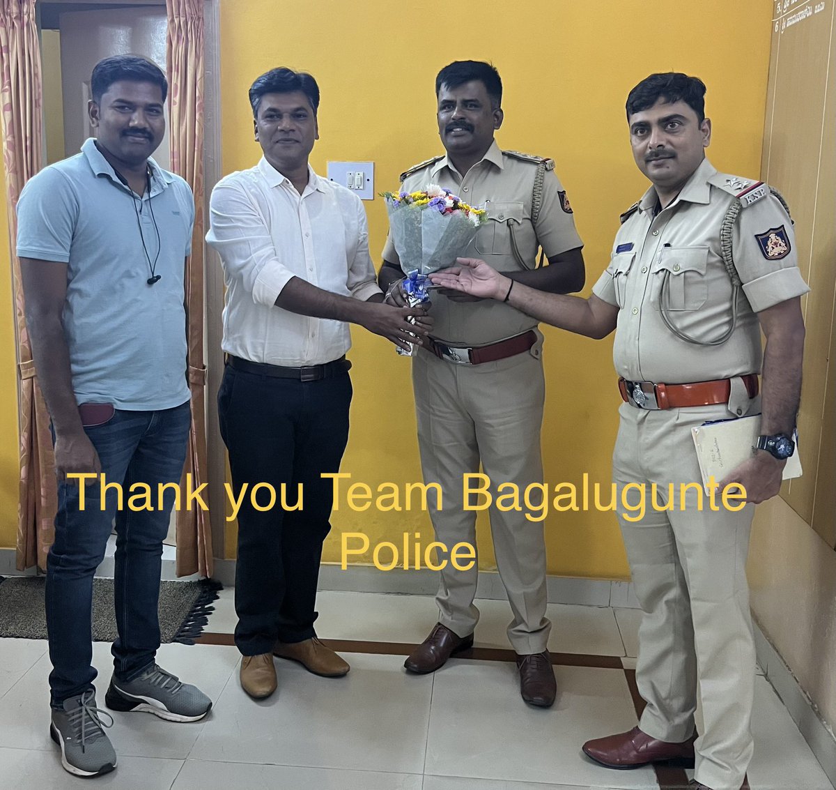 lohith_17's tweet photo. My Heartfelt Gratitude &amp; Many Many Thanks to Bagalugunte Police Team for Recovering My Stolen RX-100 Bike within 8 days! Commendable quick &amp; intelligent investigation by Mr. Hanumantha Raju (Inspector), Mr. Nagesh HV &amp; Mr. Chandrashekar (Sub Inspectors), Mr. Prakash Crime branch. https://t.co/BWZvOcfXhj