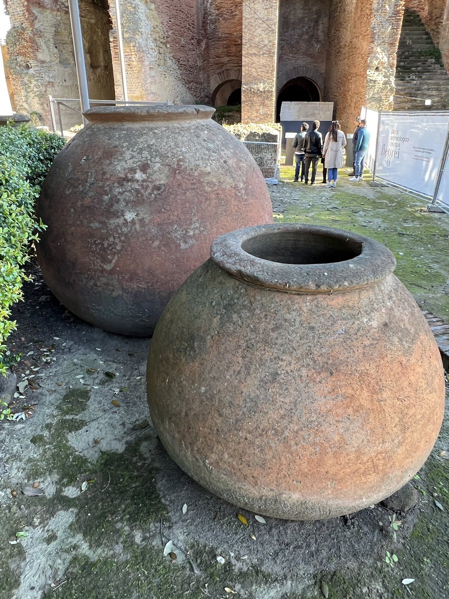 I like big balls and I cannot lie. Dolia in the grounds of the amphitheatre in Pozzuoli #romanarchaeology