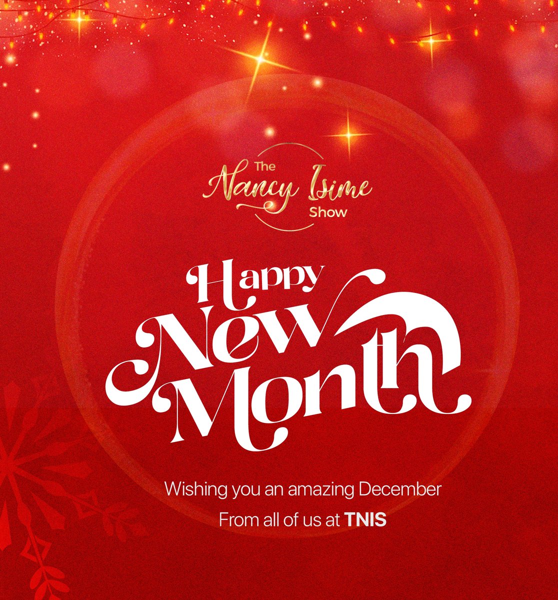 tni_show's tweet photo. Happy New Month #TNIS fam ๐๐๐๐๐ Itโs going to be a fantastic December for sure ๐๐ฝ
#HappyNewMonth https://t.co/fwiekrFkIz