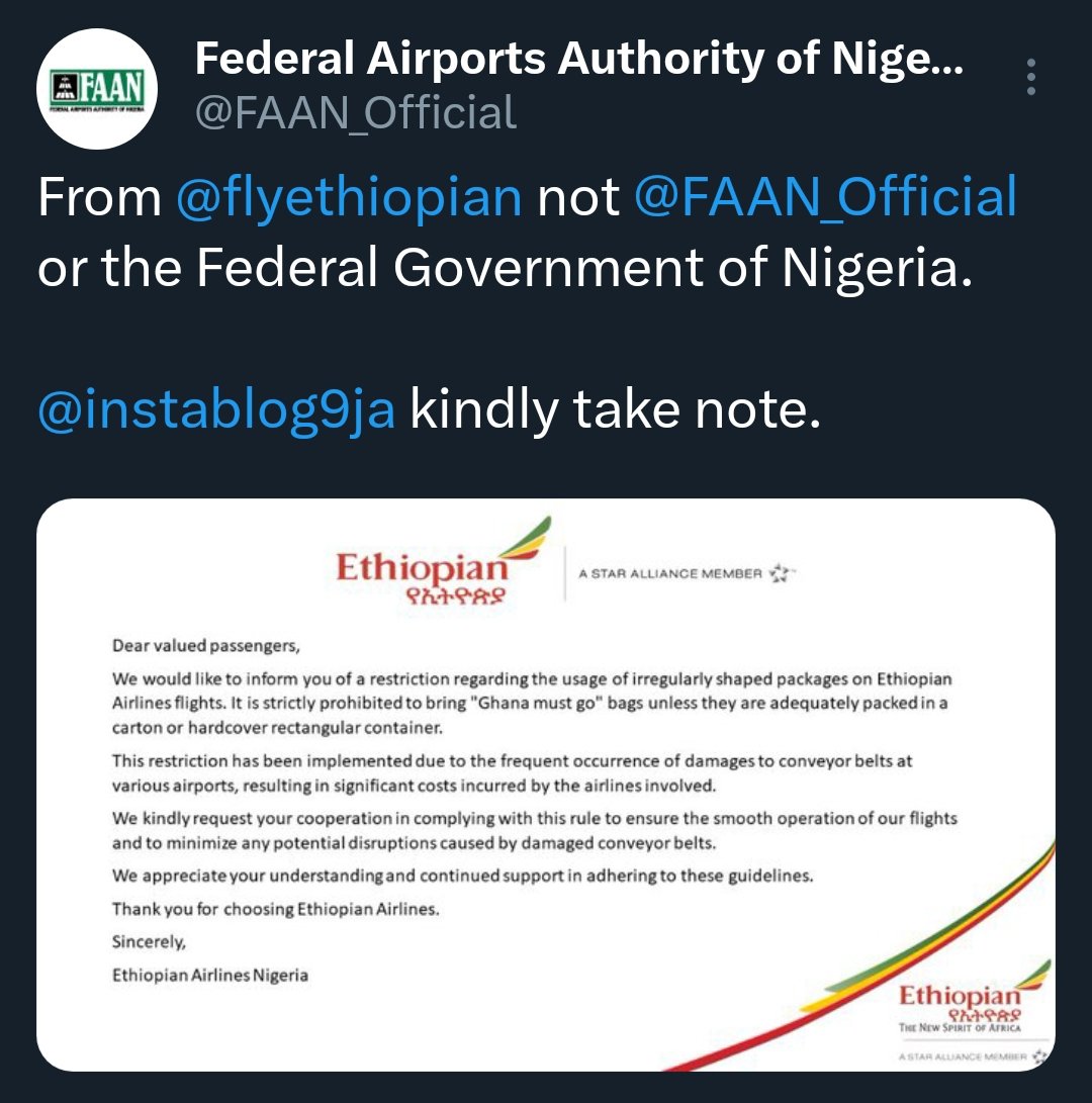 ShemariahMedia's tweet photo. Update: The Federal Airports Authority of Nigeria (FAAN).
#ShemariahUpdates #ShemariahMedia #ShemariahNews https://t.co/GjtFuUDGtp