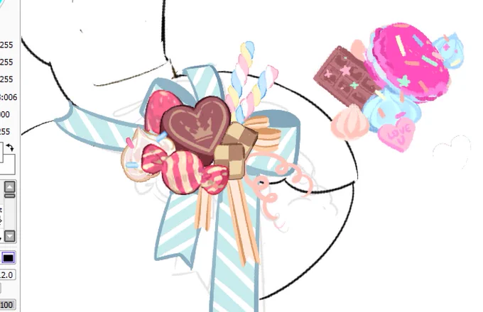 tfw you draw a new version bc you forgot you already drew it 2 years ago......... but it worked out bc the new one is more elegant and fits the theme better :>gonna have to use the original for something else though bc its dang cute 
