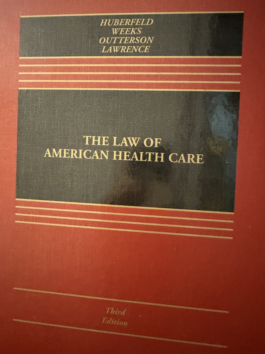 Matthew B. Lawrence (@mjblawrence) on Twitter photo Two years ago @nhuberfeld1 hosted <a href="/elizabethAweeks/">Elizabeth Weeks</a> <a href="/koutterson/">Kevin Outterson</a> and I in Boston to plan the 3rd ed of The Law of American Health Care (not yet knowing Dobbs, etc., would change so many plans). I can’t believe I am now sitting with the hard copy, planning for spring. Can’t wait! Two years ago @nhuberfeld1 hosted <a href="/elizabethAweeks/">Elizabeth Weeks</a> <a href="/koutterson/">Kevin Outterson</a> and I in Boston to plan the 3rd ed of The Law of American Health Care (not yet knowing Dobbs, etc., would change so many plans). I can’t believe I am now sitting with the hard copy, planning for spring. Can’t wait!