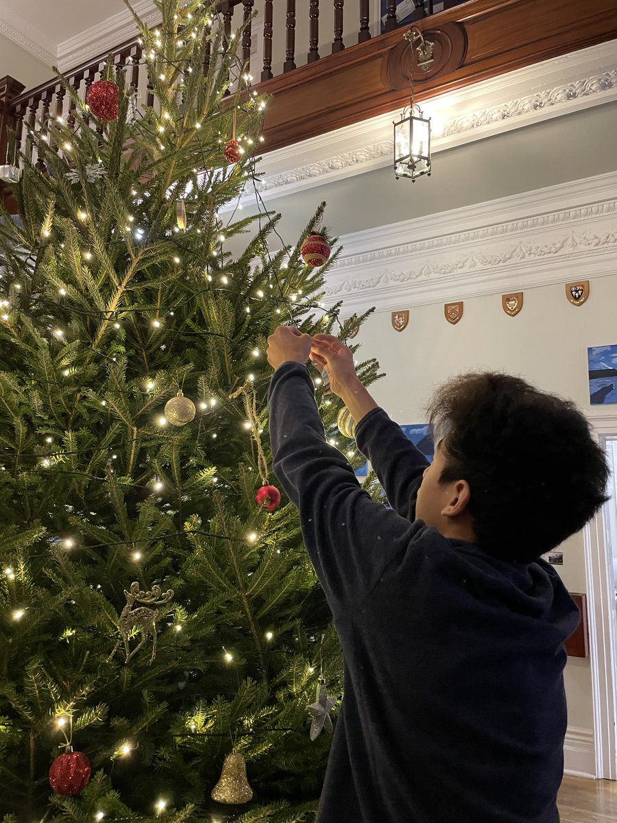 Mount_Kelly's tweet photo. Prep boarders had a great time decorating the Christmas tree last night, serenaded by Mrs Twyman on the piano and Alistair on the violin. Don't forget to come to the official lights switch on after school today. #mountkellychristmas #mountkellyprepboarding
#prepboarding #boardingschoollife 🎄