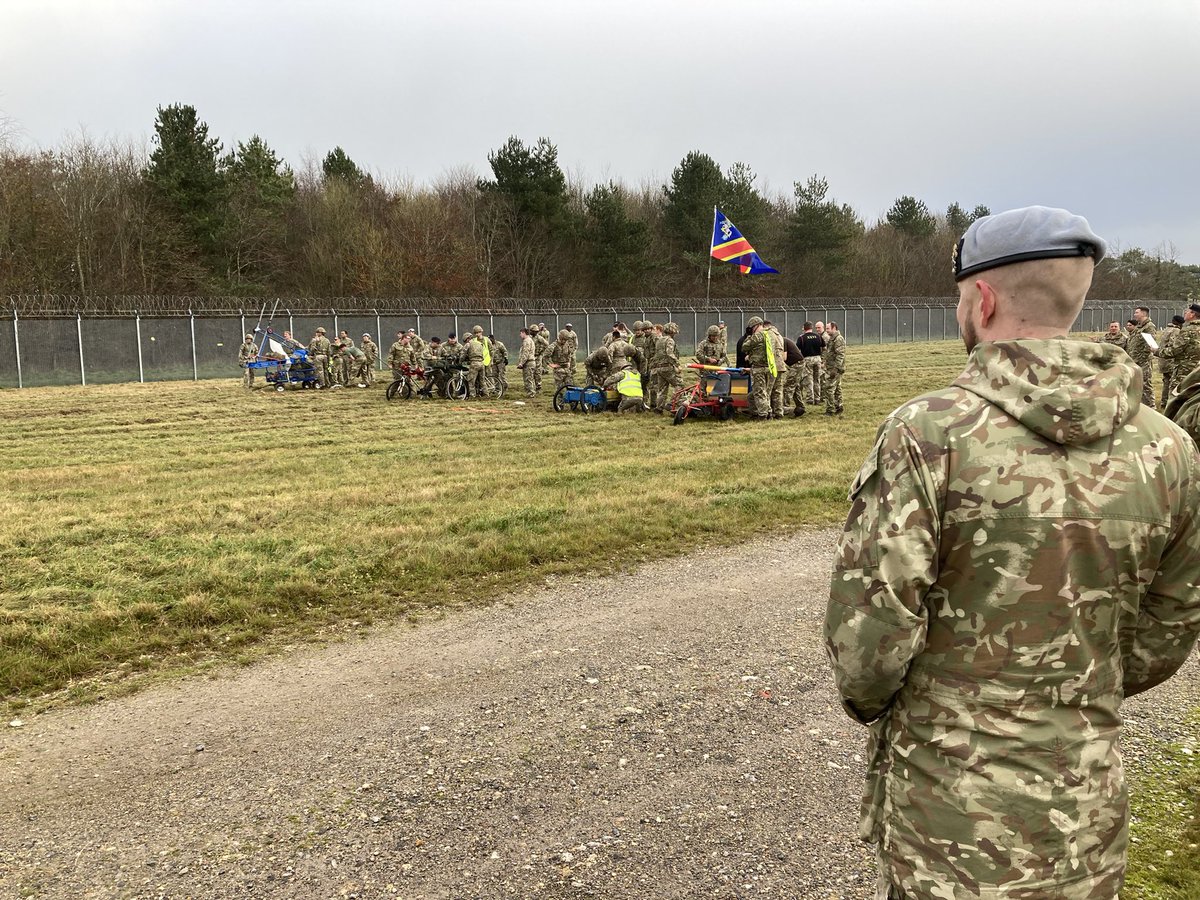 Today is St Eligius Day, the patron saint of the Corps of Royal Electrical and Mechanical Engineers @Official_REME That means a day of Esprit de Corps events across the #REMEFamily. First a visit to 6 Battalion REME in Tidworth. Then REME troops in Larkhill. Arte et Marte