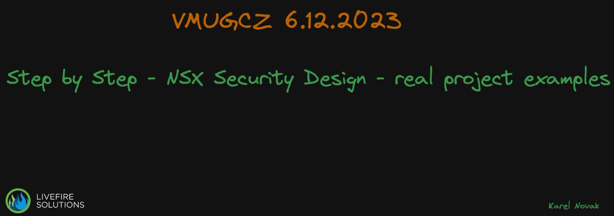 novakkkarel's tweet photo. See you next week on the #VMUGCZ. Step by Step - #NSX Security Design - real projects examples ... BTW: Last approximately 15 tickets https://t.co/NSBUB14SYY and will be sold out ... #RunNSX #VCF #NSX #Livefire #VMwarebyBroadcom
😀 #Leaders @stmusil @Zach_Josef https://t.co/NhK2Y6DP9I
