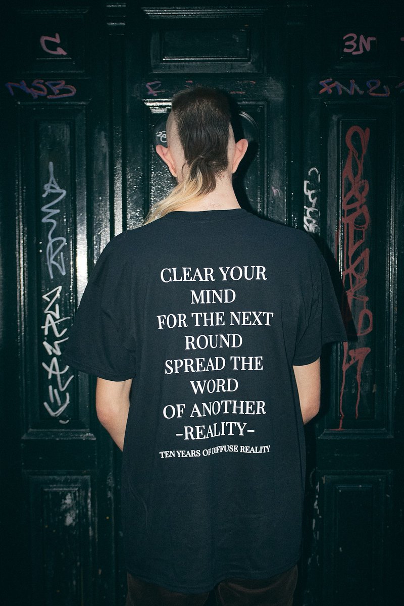 diffusereality's tweet photo. NEW T-SHIRT 💖
TEN YEARS OF DIFFUSE REALITY T- SHIRT BLACK (SPECIAL EDITION)
→ https://t.co/8LjJaF8dwZ
#10yearsoflove
#10years #techno #diffusereality https://t.co/dXXiLcyyTQ