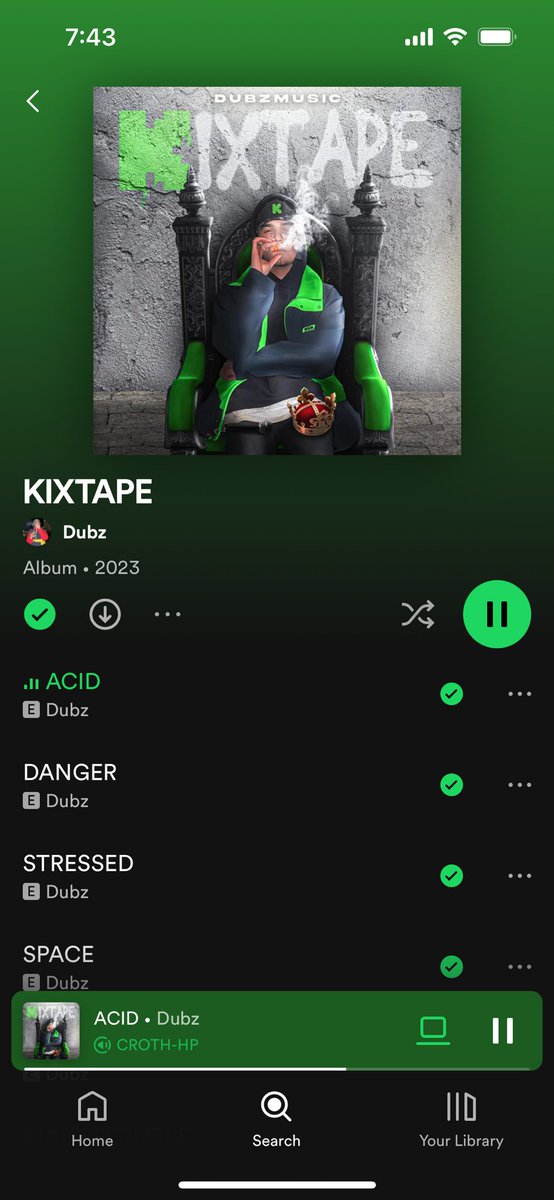 Nexus_cr_24's tweet photo. Well - I know what I’m listening to all day @DubzMusic @kick #kixtape https://t.co/b6GDCOhkH8