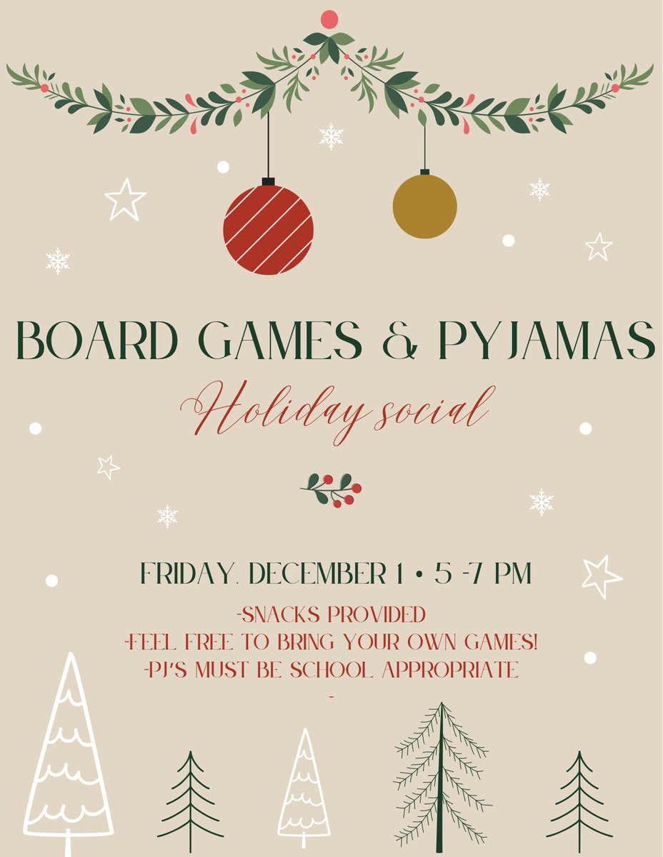 Choir social tonight! Bring your games and let’s have a fun holiday hang-out! #travistigerchoir #workhardplayhard