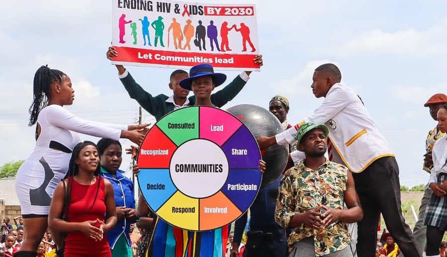 📍Victoria Falls
Today we joined the 🇿🇼Government, various partners and stakeholders for the 35th #WorldAIDSDay2023 commemorations under the theme ‘Let Communities Lead’, celebrating the important roles of communities in leading the fight against GBV &amp; HIV. 
#16Days
#NoExcuse
