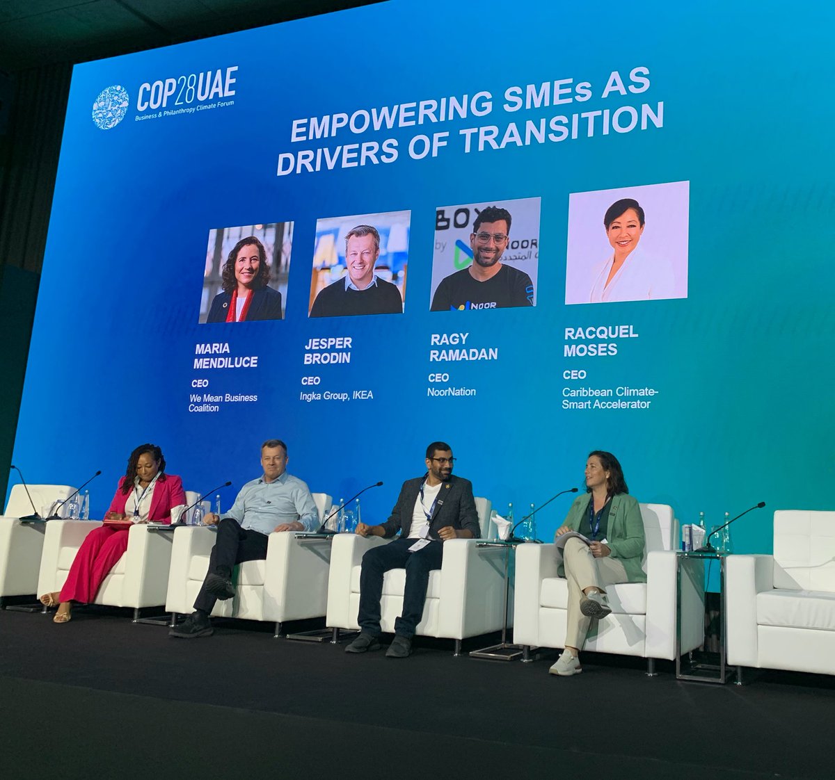 mendiluce's tweet photo. Our research via @SMEClimateHub shows that 80% of #SMEs want to join the #RaceToZero but don’t know where to start.
Let’s work towards empowering them for a fully inclusive #EnergyTransition.
📍#COP28 #BPCF @bpcforum https://t.co/c8vwSOtVea