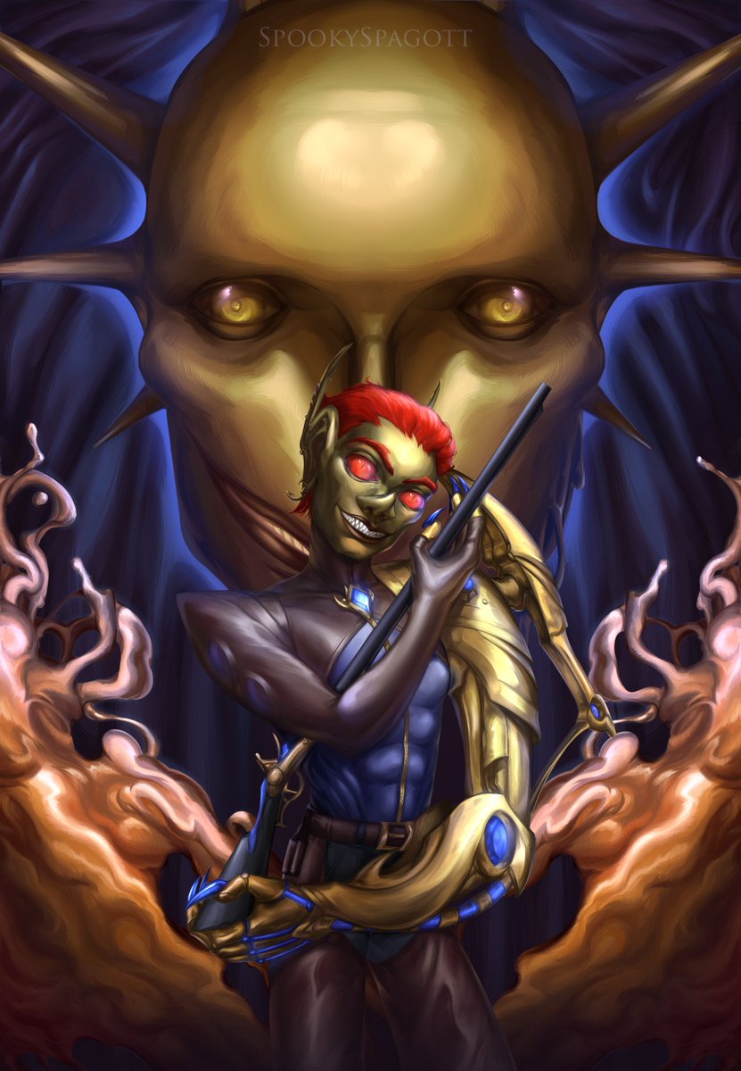 SpookySpagott's tweet photo. I've been busy with my master's degree program, so I haven't posted in a while.
Even though I finished this drawing long ago, I'm posting it now at the very least.
#dndoc #DnDcharacter #goblin https://t.co/gneGq0y0IJ