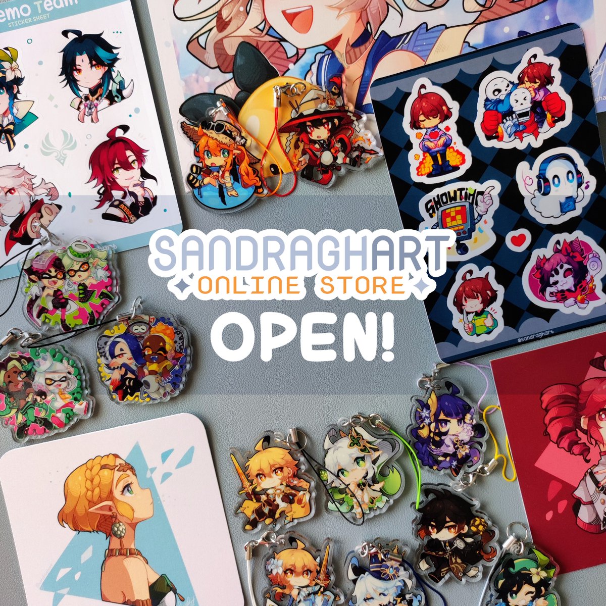 🌻 STORE IS OPEN! 🌻

✧ New prints, stickers, bookmarks and more!
✧ Limited new acrylic charms!
✧ Shipping available within Europe!