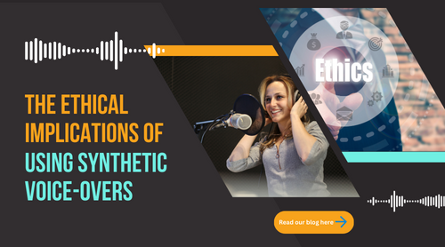 Braahmam's tweet photo. The Ethical Implications of Using Synthetic Voice-Overs

Read our new blog here: https://t.co/hvN25Cw8j9

#translation #localization #translationservices #marketing #subtitling #braahmam #ethics #syntheticvoiceover #professionalvoiceover #voiceover https://t.co/tDoZWRAnNy