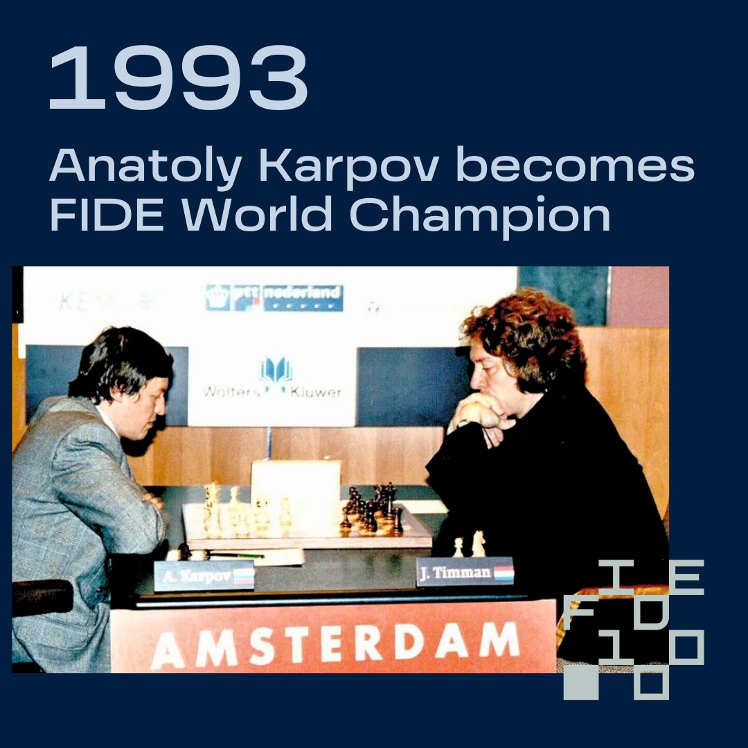 International Chess Federation on X: 1993: Anatoly Karpov & Xie