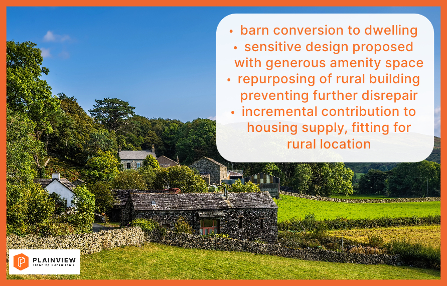 Approval secured for barn conversion. This project will see a dilapidated barn become a 2 bed dwelling with generous amenity space, and in the process provide an incremental contribution to housing supply, fitting for its rural location. Read more here 👉 bit.ly/barnconversion…