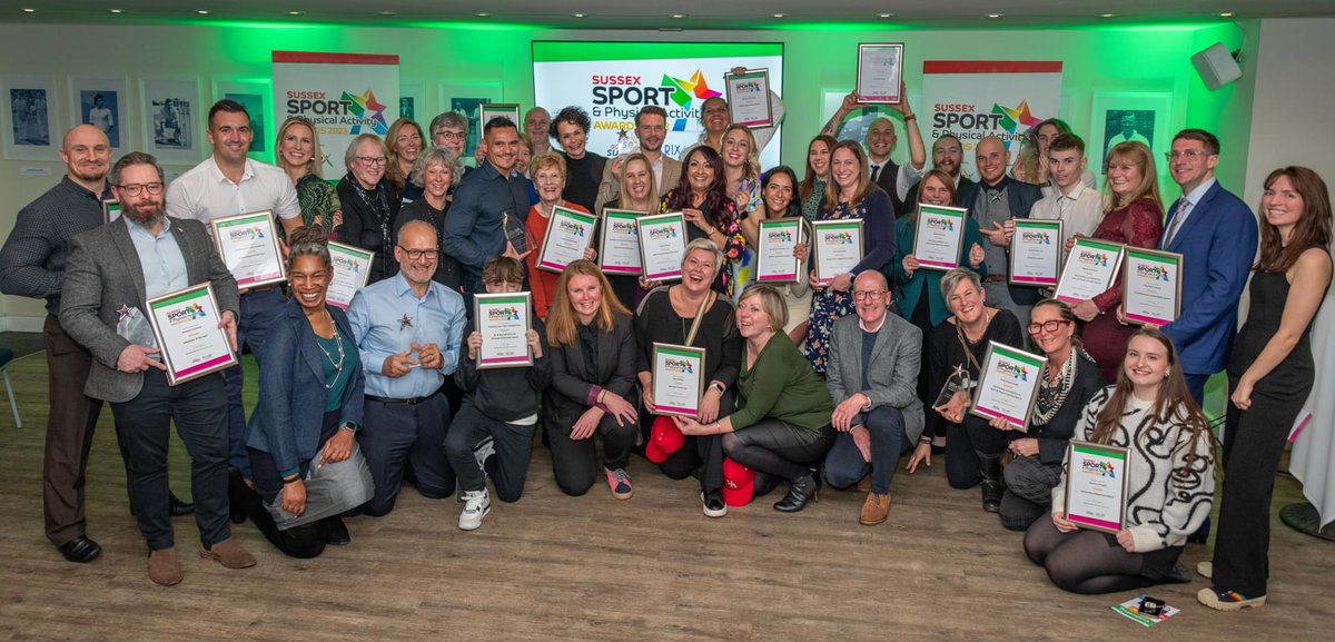 Hot off the press.....we have the first two photos from last night's Sussex Sport &amp; Physical Activity Awards. Here are the winners and also the finalists. More pictures from the event will be shared next week.

#GettingSussexMoving #Sussex
