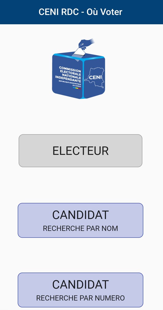 Ibandagrace's tweet image. Techniquement la @cenirdc de M. #Kadima n'est pas disponible pour organiser les élections dans le délai constitutionnel, preuve en est que même son application mobile sur #IOS ne fonctionne pas. 
M. Tshilombo doit admettre son incompétence et accepter son échec.  @SADC_News
