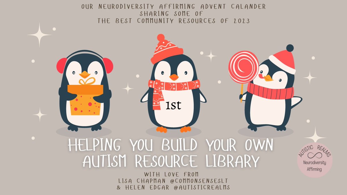 A Neurodiversity-affirming Advent Calendar from <a href="/CommonSenseSLT/">lisa chapman; @commonsenseslt.bsky.social</a> <a href="/autisticrealms/">@Autistic Realms</a>. Our theme is love 💜. Throughout advent we will be highlighting lots of resources informed by, written and collected with love from padlet.com/spectrumgaming… <a href="/Spectrum0Gaming/">Spectrum Gaming</a>