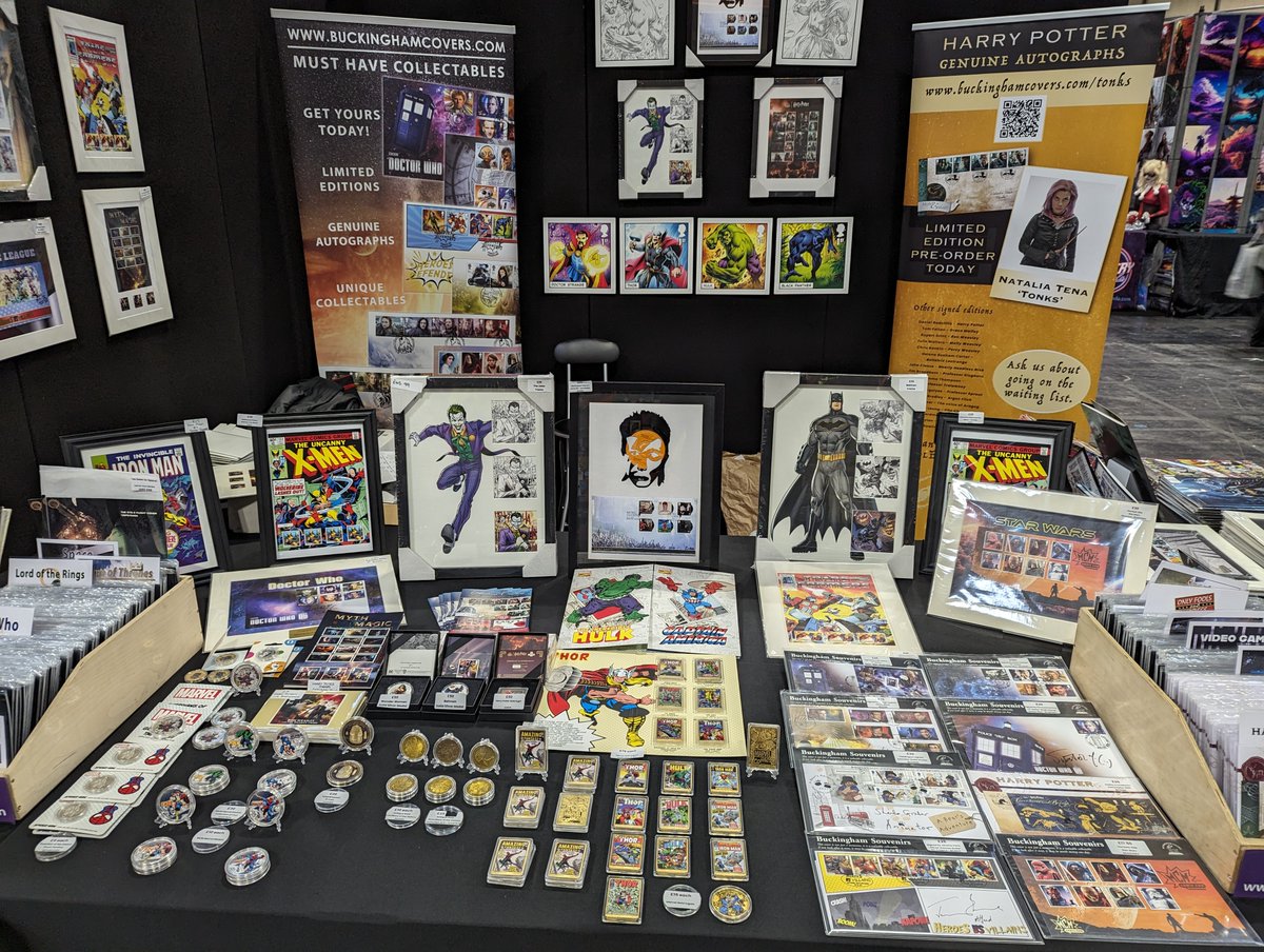 We are at the NEC Birmingham for MCM Comicon from today until Sunday the 3rd of December. Come and say hi 👋 we can't wait to see you there! You can find us opposite the Autograph area. #mcm #comicon #harrypotter #DoctorWho #starwars