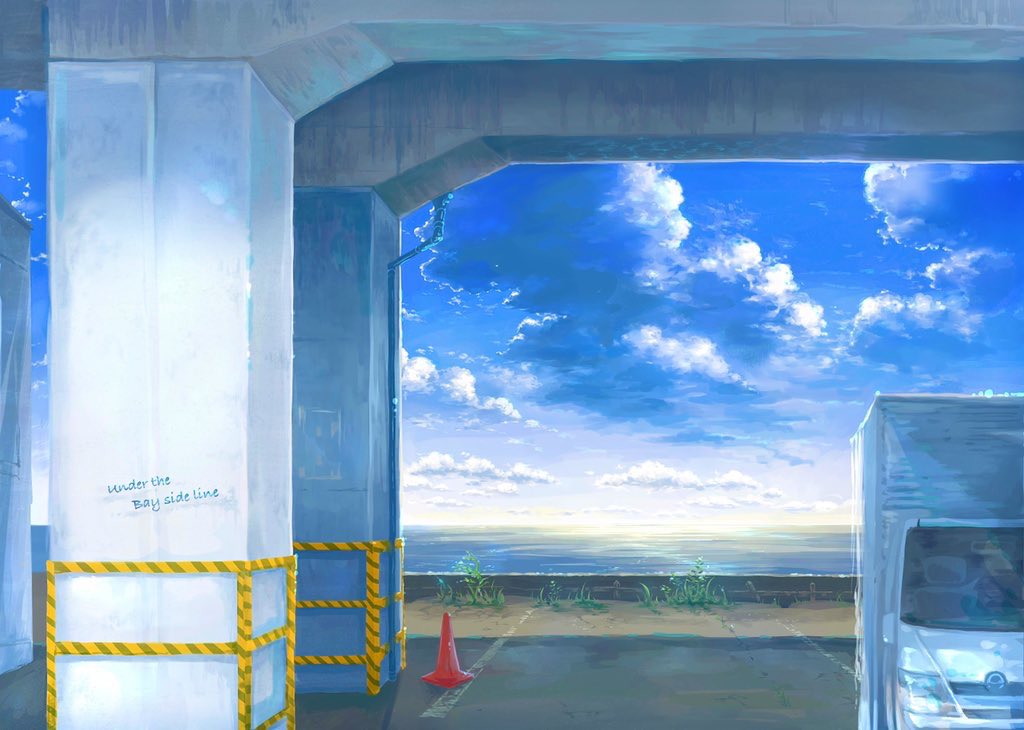 ont_tk's tweet photo. 【告知】
12/3コミティア出展
数年ぶりの呟きで誰おま状態ですが……

「under the bayside line」
A4フルカラー画集40p ¥1000
東京ビッグサイト西2 R34a
サークル @airpsushi

海辺の高架下での思い出です
お手にとっていただけると嬉しいです

#COMITIA146 #コミティアお品書き #コミティア #drawing https://t.co/qs8Vdkfa65