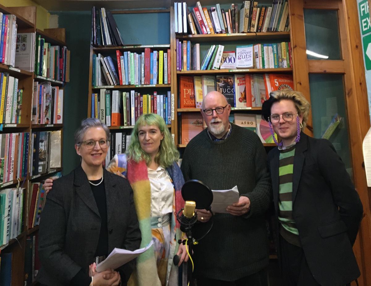 Thanks to everyone who came along to our evening of poetry last night. The re-enactment of George Orwell's monthly broadcast called 'Voice' was presented & performed by our booksellers, bookkeepers, & baristas. Special thanks to Jill, Charlotte, Henry & Les for making magic.