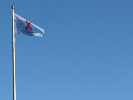 Flags are flying at all UHDB sites to commemorate lives lost to AIDS/HIV &amp; celebrate the achievements in medicine that have made it possible to live a long and healthy life with AIDS.