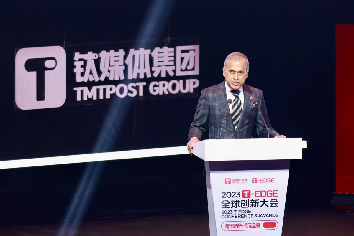 TMTPostGlobal's tweet photo. UN Resident Coordinator in China Siddharth Chatterjee's @sidchat1 keynote speech at the 2023 T-EDGE Conference, you won't want to miss! https://t.co/l3tgwuVf5f
#SiddharthChatterjee #TMTPOST #2023TEDGEConference #AsianFin