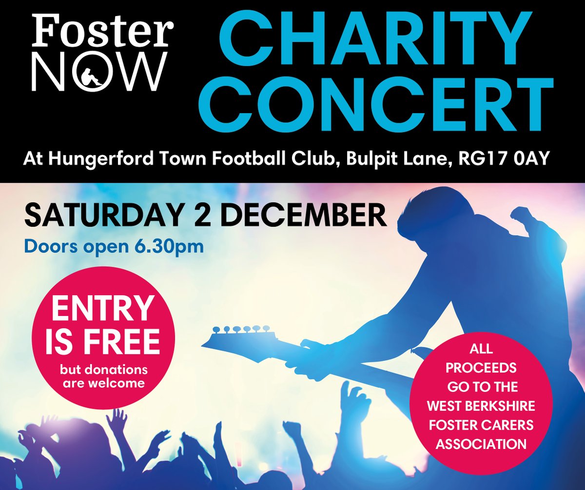 WestBerkshire's tweet image. Join us tomorrow for a fantastic evening of live music from @siracusemusic, @BeyondTheSons, and @musicTheStation.
Entry will be free but donations are welcome as all proceeds go to the West Berkshire Foster Carers Association.👇
